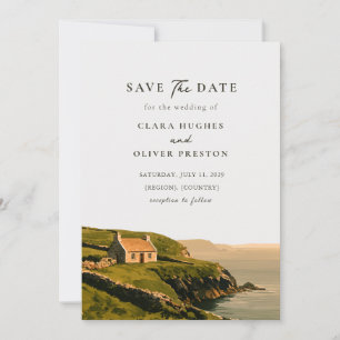 Atlantic Cliffs Dingle Cottage Headland Wedding  Save The Date
