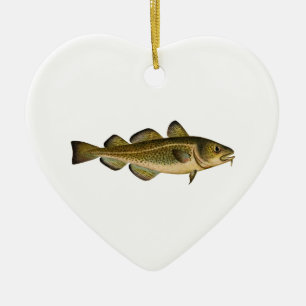 Atlantic Cod Ceramic Tree Decoration