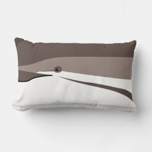 Atlantic dolphin cute face smile Throw Pillow