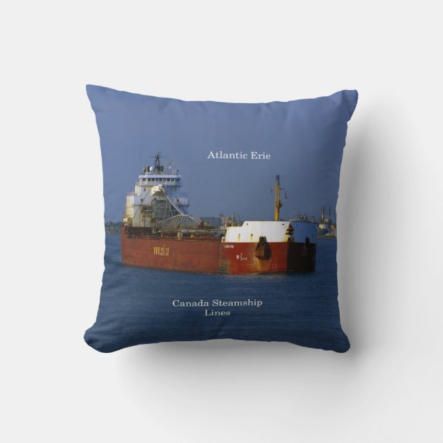 Atlantic Erie square pillow (Front)