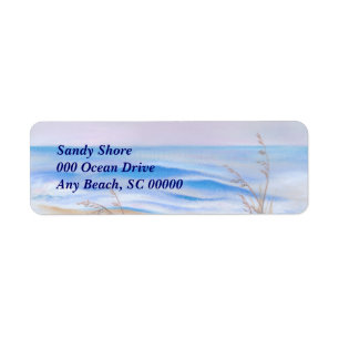 Atlantic Evening Sky Ocean Sea Oats Pastel