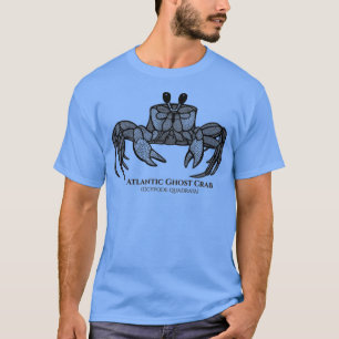 Atlantic Ghost Crab with Names animal design on mi T-Shirt