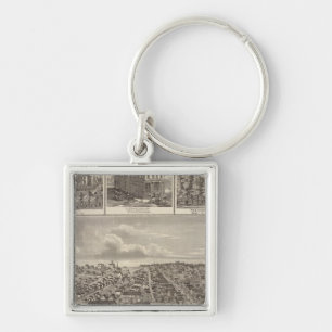 Atlantic, Iowa farms & bldgs Key Ring
