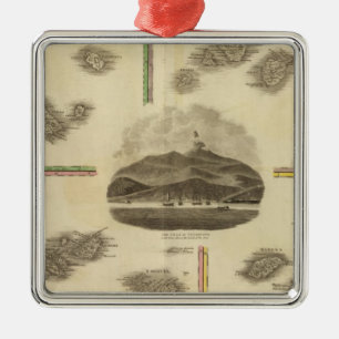 Atlantic islands metal tree decoration