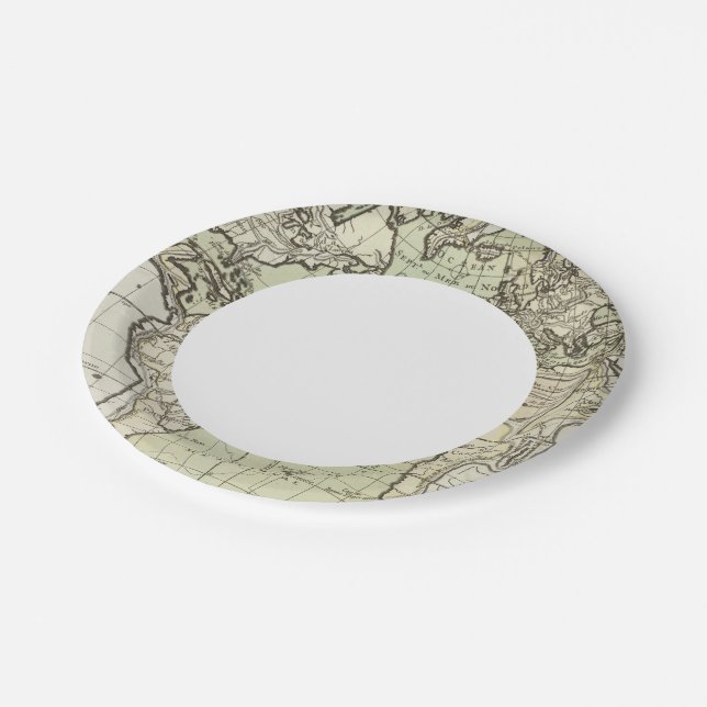Atlantic Ocean 3 Paper Plate (Angled)