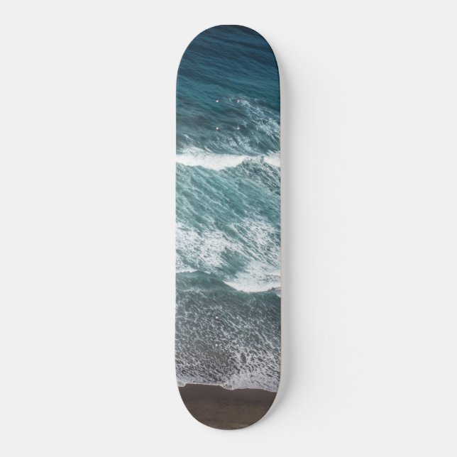 Atlantic Ocean Beauty (Aerial) #5 #wall #art Skateboard (Front)