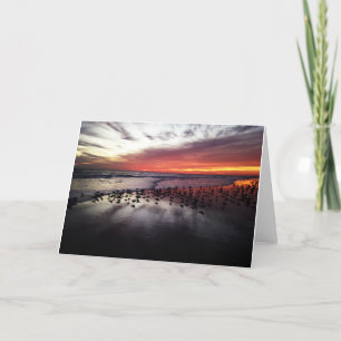 Atlantic Ocean Before Sunrise Holiday Card