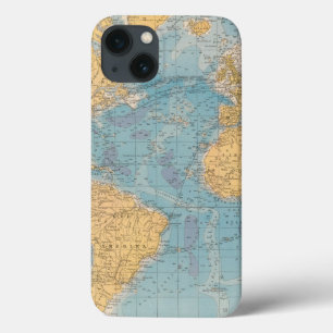 Atlantic Ocean Map iPhone 13 Case