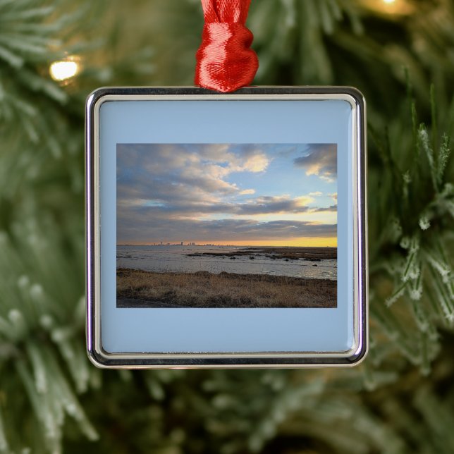 Atlantic Ocean Sunset Ornament  (Tree)