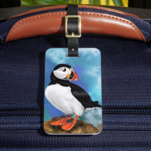 Atlantic Puffin Bird Luggage Tag