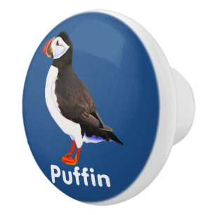 Atlantic Puffin Ceramic Knob