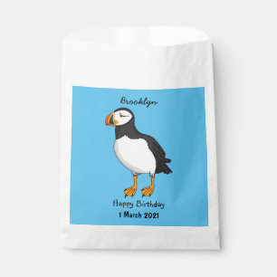Atlantic puffin illustration  favour bags