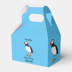 Atlantic puffin illustration  favour box