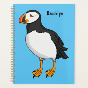 Atlantic puffin illustration planner