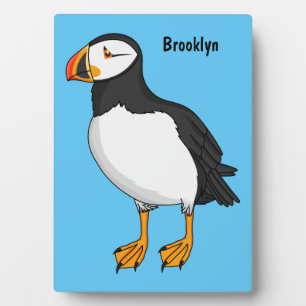 Atlantic puffin illustration plaque