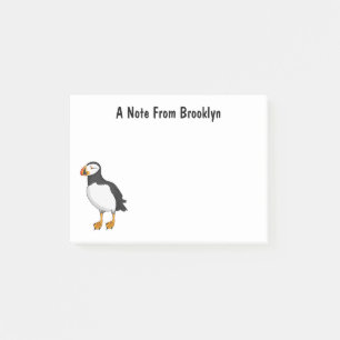 Atlantic puffin illustration post-it notes