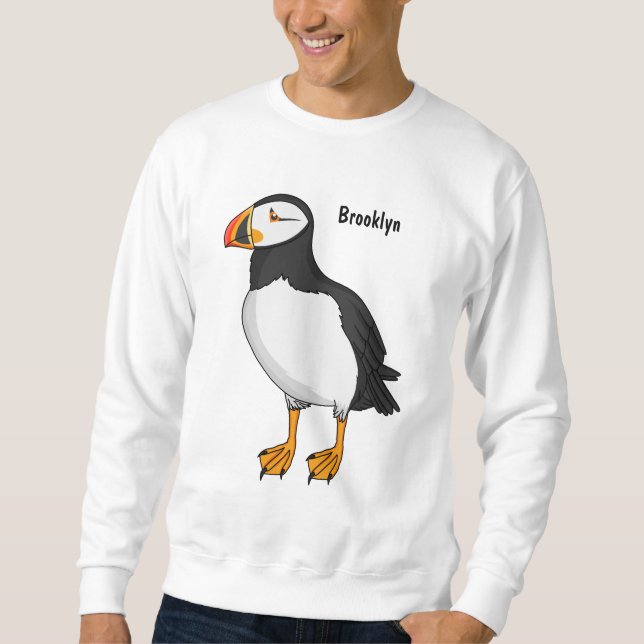 Atlantic puffin illustration  sweatshirt (Front)