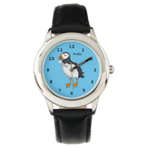 Atlantic puffin illustration  watch