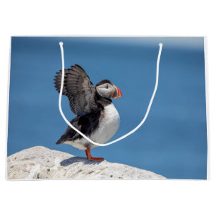 Atlantic Puffin in Machias, ME Large Gift Bag