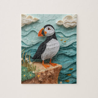 Atlantic Puffin Paper Quilling Jigsaw Puzzle