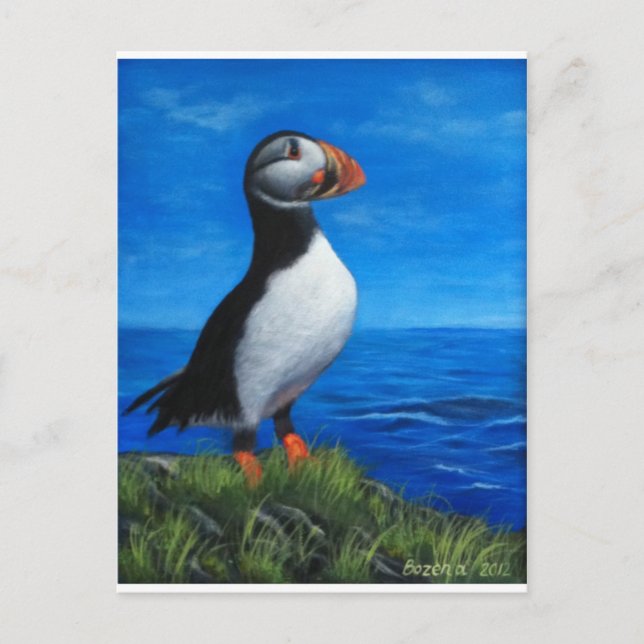 Atlantic Puffin Postcard (Front)