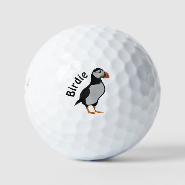 Atlantic Puffin Standing The Good Luck Birdie Golf Balls (Front)