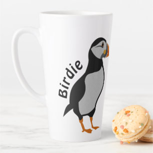 Atlantic Puffin Standing The Good Luck Birdie Latte Mug
