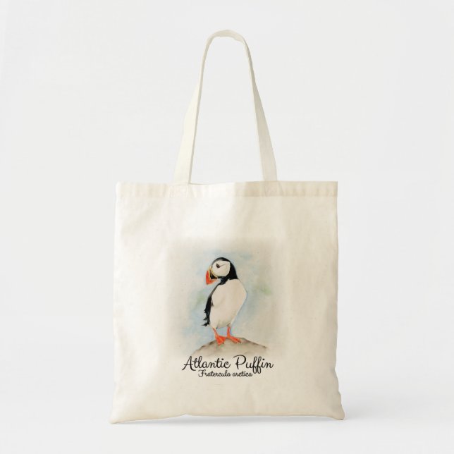 Atlantic Puffin Tote Bag (Front)