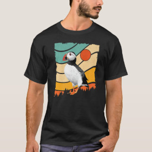 Atlantic Puffin Vintage Retro Style Ocean Sea Bird T-Shirt