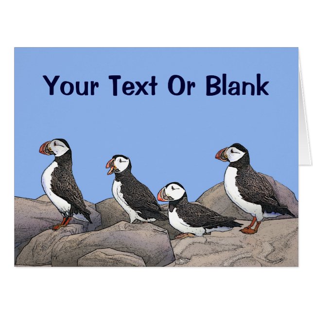 Atlantic Puffins (Front Horizontal)