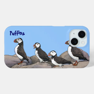 Atlantic Puffins iPhone 15 Case