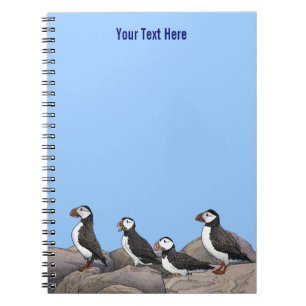 Atlantic Puffins Spiral Notebook