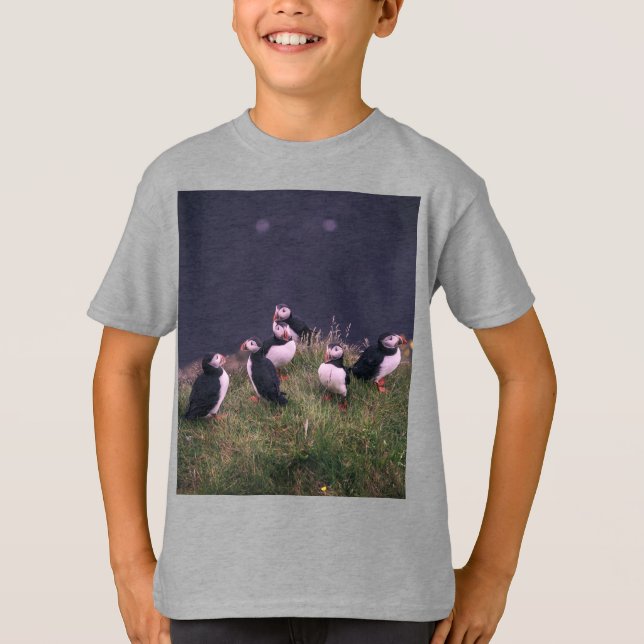Atlantic Puffins T-Shirt (Front)