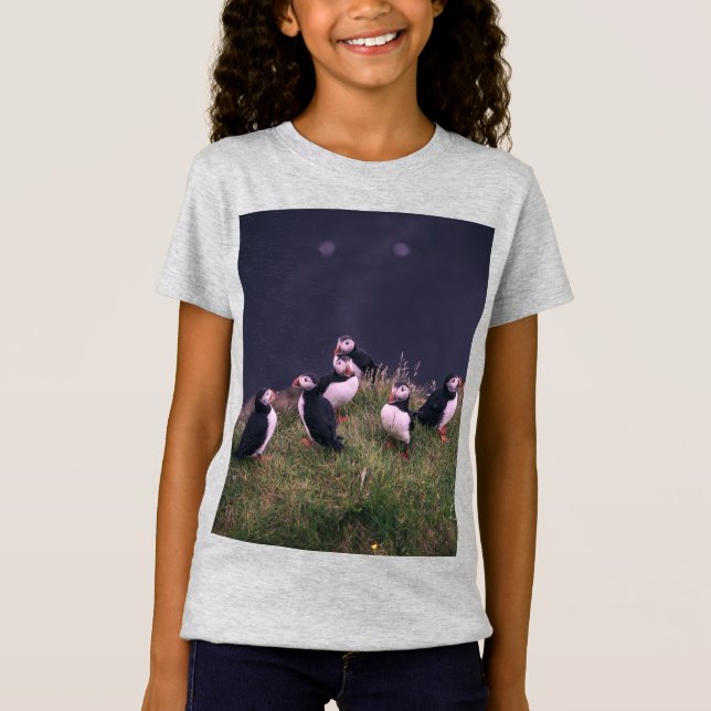 Atlantic Puffins T-Shirt (Front)