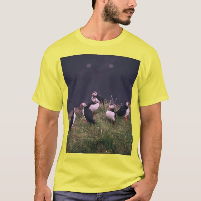 Atlantic Puffins T-Shirt (Front)