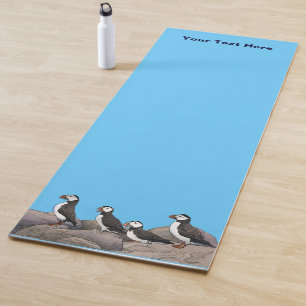 Atlantic Puffins Yoga Mat