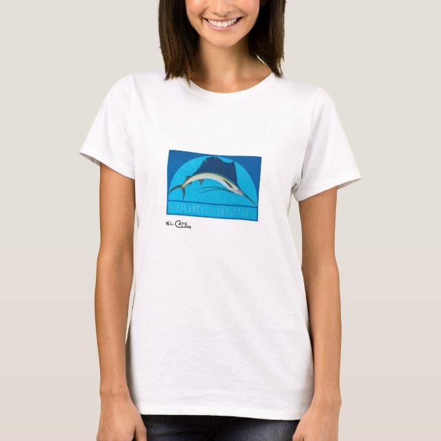 Atlantic Sailfish Women's Light Apparel T-Shirt (Front)