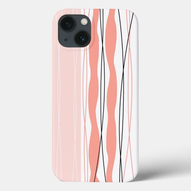 Atlantic Stripe Pink Vertical iPad case (Back)
