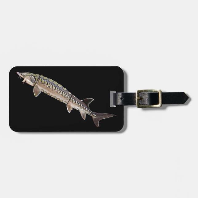 Atlantic Sturgeon Luggage Tag (Front Horizontal)