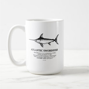 Atlantic Swordfish Scientific Illustration Coffee Mug