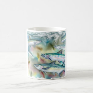 Atlantic Tarpons 030624AREF122 - Watercolor Coffee Mug