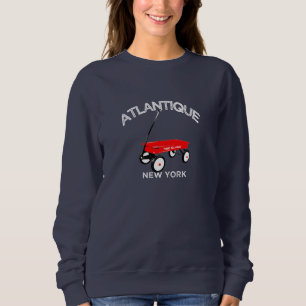 Atlantique Fire Island New York Red Wagon Beach Sweatshirt