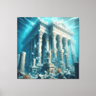 Atlantis Inspired Art  Canvas Print