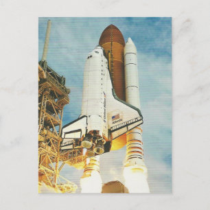 Atlantis Lift Off From Cape Kennedy Postcard