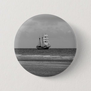 Atlantis Sailing Ship 6 Cm Round Badge