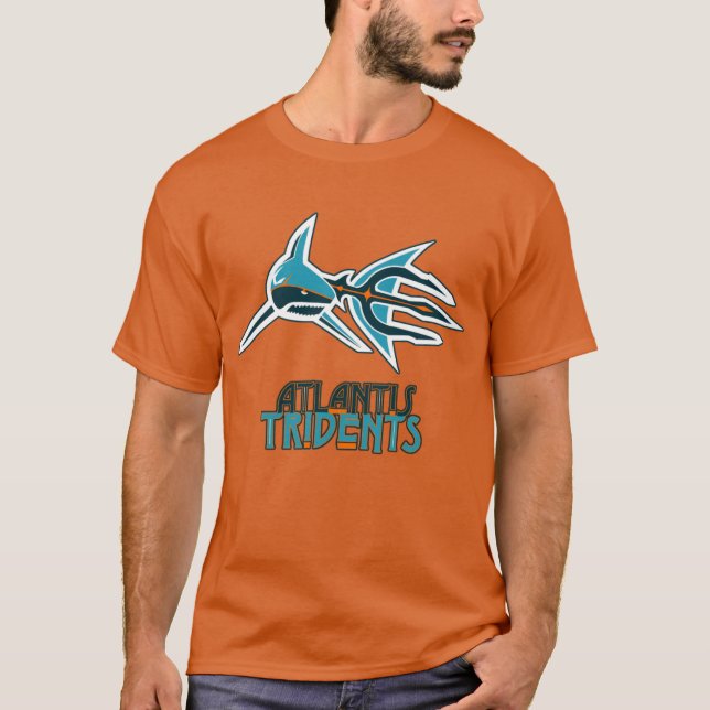 Atlantis Tridents Orange Shirt (Front)