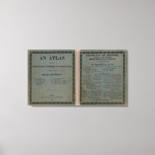 Atlas accompanying Worcester's Epitome Canvas Print