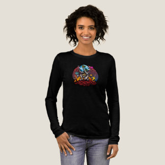 Atlas Astronaut Holding Earth Mars Cosmic Galaxy Tri-Blend Shirt