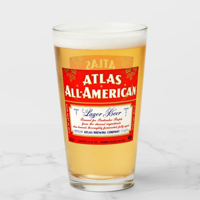 Atlas Brewing Company, Chicago, Illinois Glass (Front Filled)