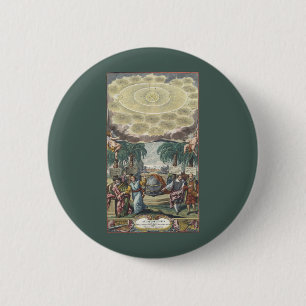Atlas Coelestis by Doppelmaier, Vintage Astronomy 6 Cm Round Badge